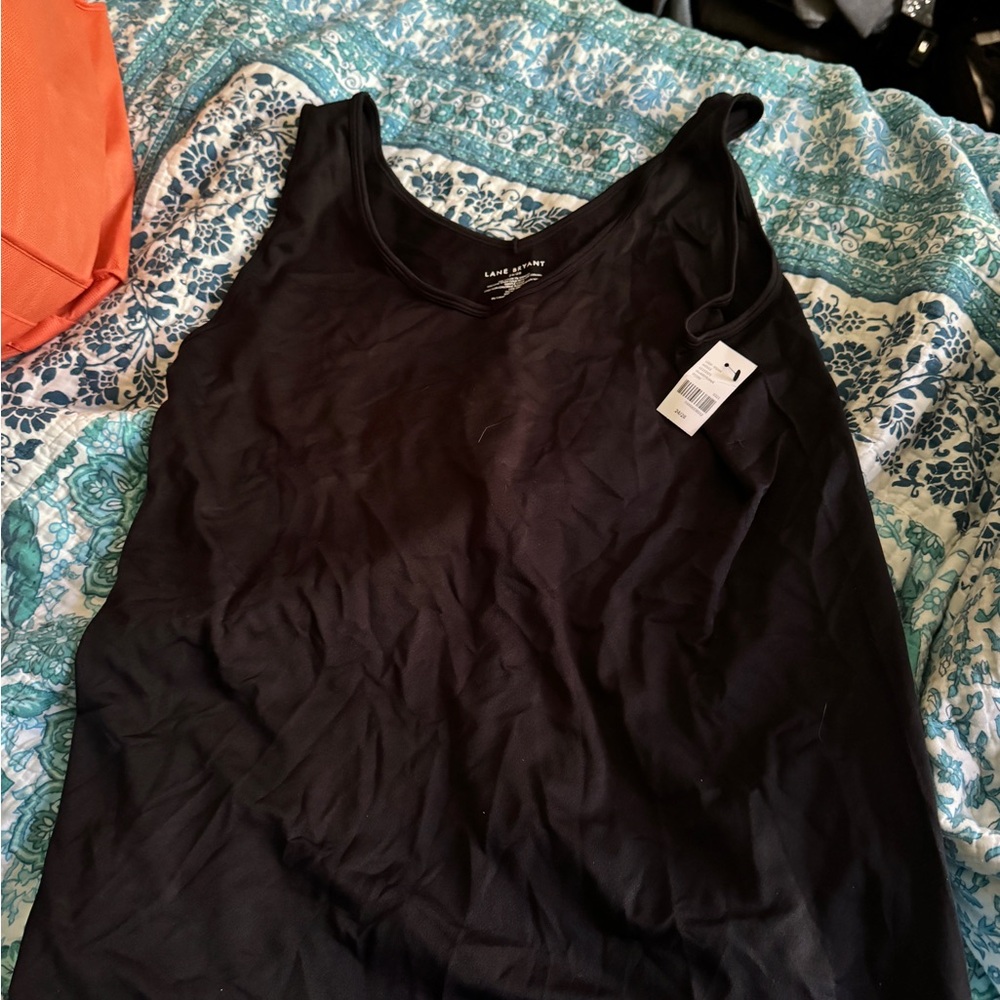 Spandex silky black tank lane Bryant 24/28